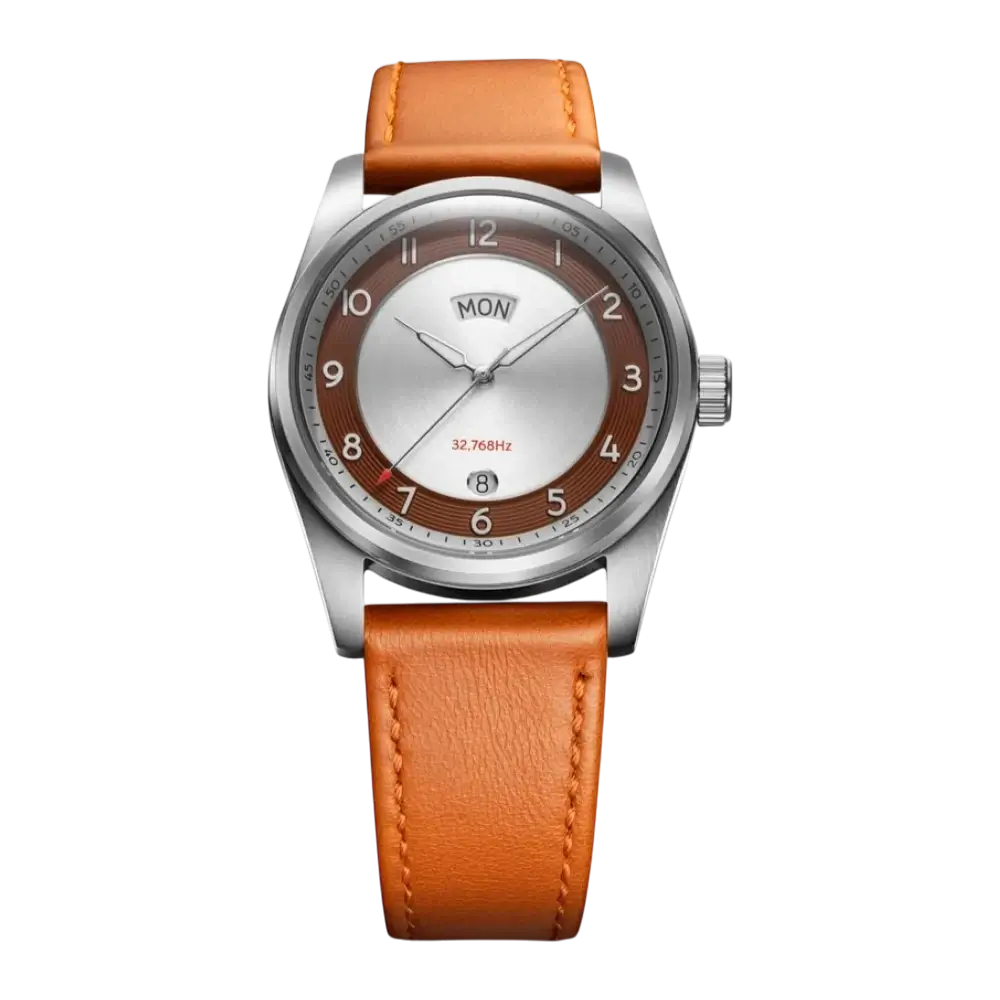 HZ.01 Everyday Titanium Case Sapphire Crystal Ronda Swiss Quartz movement Burgundy Dial V2