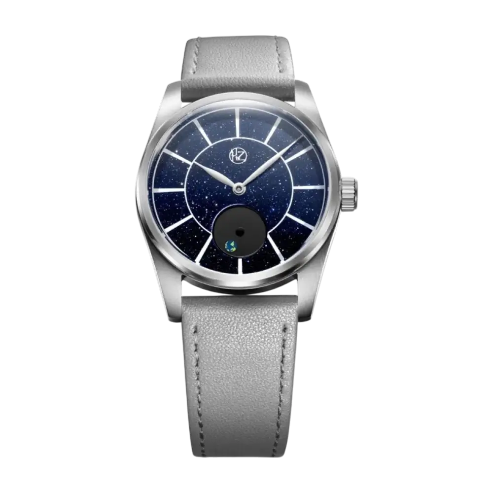 HZ.03 Titanium Case Blue Marble Seiko VD78 Quartz Dial Aventurine